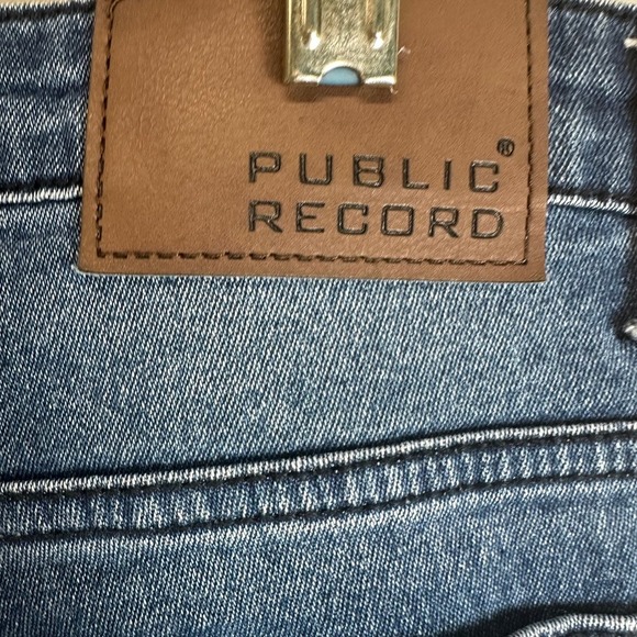 Public Record Skinny Fit Jeans Big Boy 14‎ XL Ripped Blue Medium Wash - Picture 4 of 10
